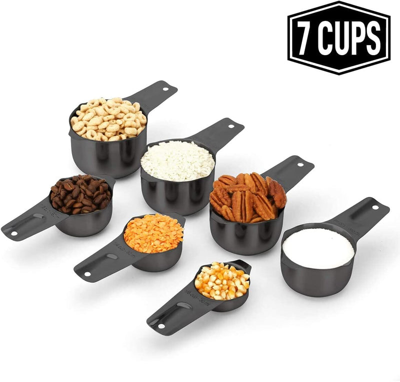 2LB Depot Copper Measuring Spoons Set - 7 Sizes, Stainless Steel